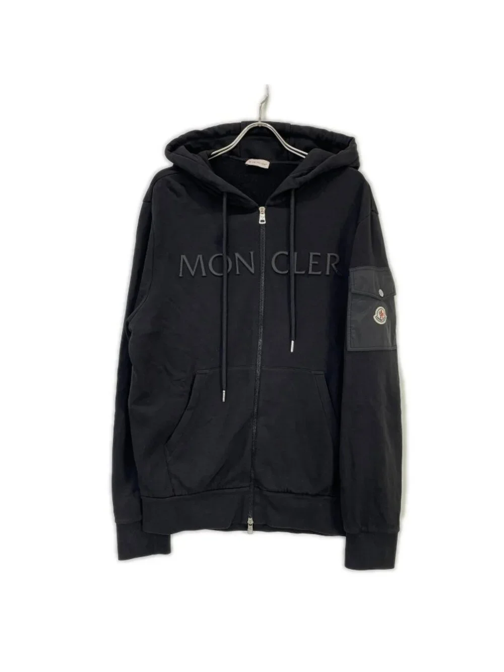 Moncler Black Felpa Con Cappuccio Hoodie XL